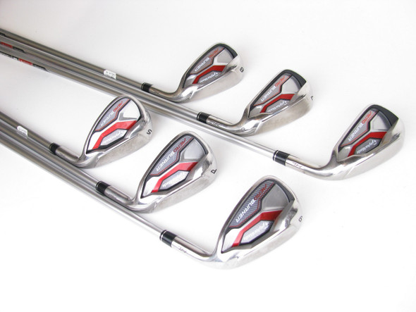 LADIES TaylorMade Aeroburner HL Iron Set 6-PW+SW Graphite REAX 45 Ladies +1/4"