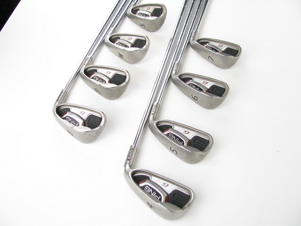 Ping G20 MAROON DOT Iron Set 4-PW+SW Steel CFS Stiff +2 1/2"