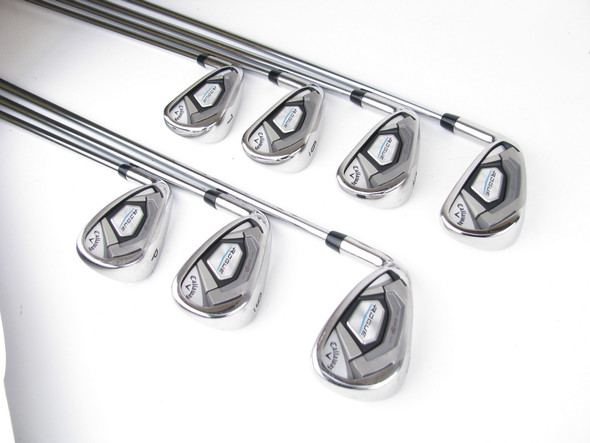 LEFT HAND Callaway Rogue CF18 Iron Set 4-PW Steel True Temper XP 95 R300 R-Flex