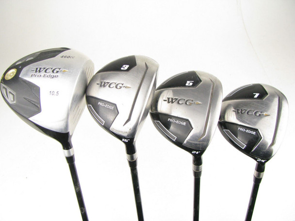 Set of 4 Warrior WCG Pro Edge Woods 1w,3w,5w,7w,