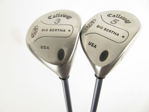 Set of 2 Callaway Big Bertha Fairway woods 3w, 5w,