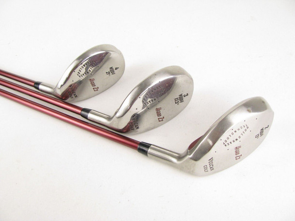 Set of 3 Vulcan Golf Hollowback Z3 Hybrid set 2h, 3h, 4h,