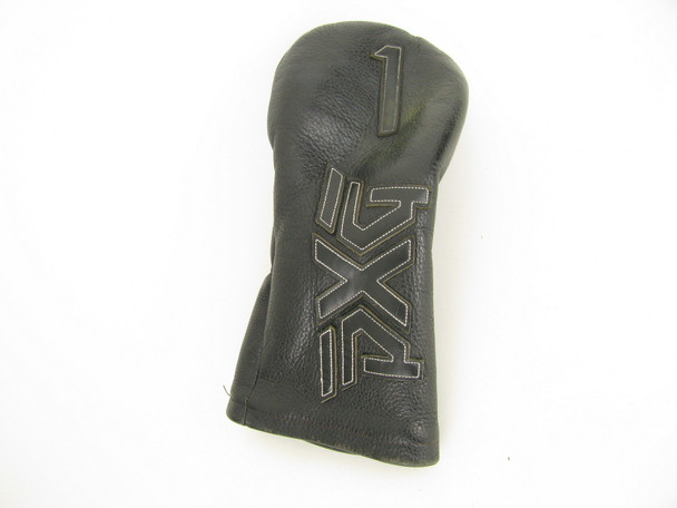 PXG Premium Leather BLACK OUT White Raised Lettering Driver Headcover