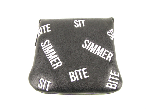 Simmer Bite Sit BLACK Mallet Putter Headcover MAGNETIC