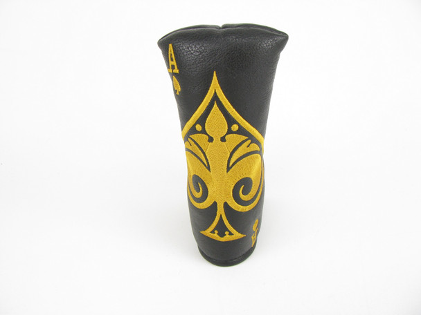 Gold Ace of Spades LIMITED EDITION Putter Headcover MAGNETIC