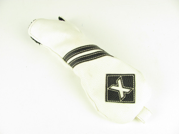Golf Craft Vintage White Leather Hybrid Headcover