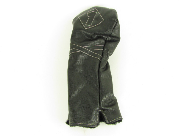 Black Leather Driver Headcover Black Leather Driver Headcover
