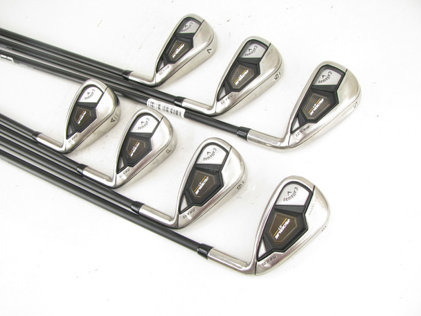Callaway Rogue ST MAX OS Iron Set 5-PW+AW Cypher Fifty 5.0 Graphite Regular