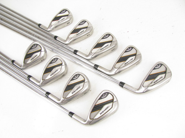 Callaway Mavrik Iron Set 4-PW+AW+SW Steel Regular +3/4"