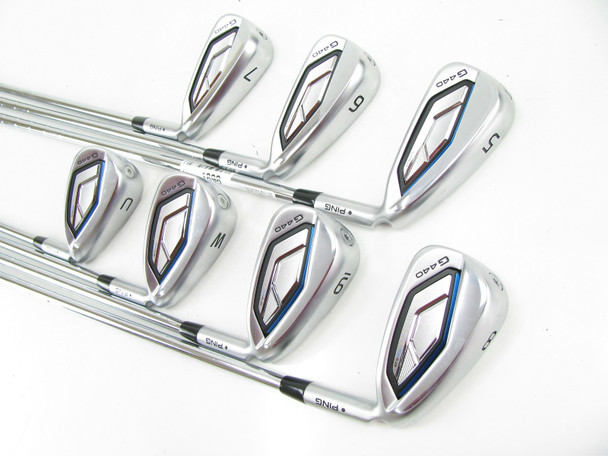 Ping G440 BLACK DOT Iron Set 5-PW+GW Steel Regular +1/2"