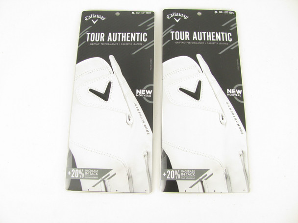2-Pair NEW Callaway Tour Authentic Tour Series Golf Glove XL CADET Men's Left