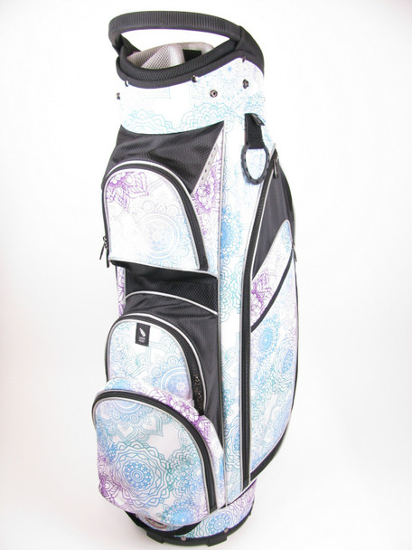 Taboo Fasions Resort Collection (Mandala Dreams) Cart Golf Bag WHITE 14 Dividers