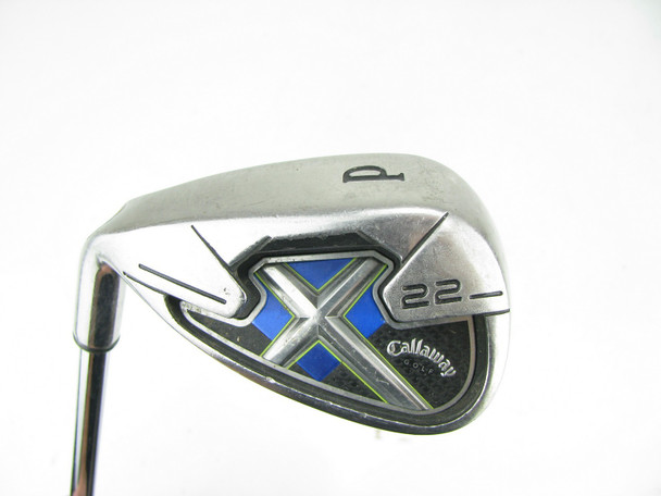 LEFT HAND Callaway X-22 Pitching Wedge Steel Project X Rifle 5.5 Regular
