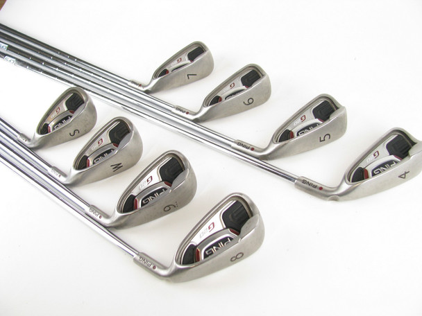 Ping G20 MAROON DOT Iron Set 4-PW+SW Steel CFS Stiff +2 1/2"