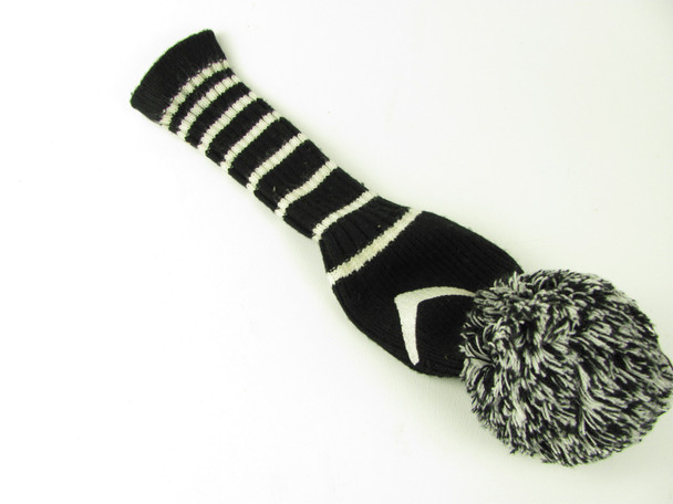 Generic Pom Pom Driver Headcover 460cc BLACK/WHITE