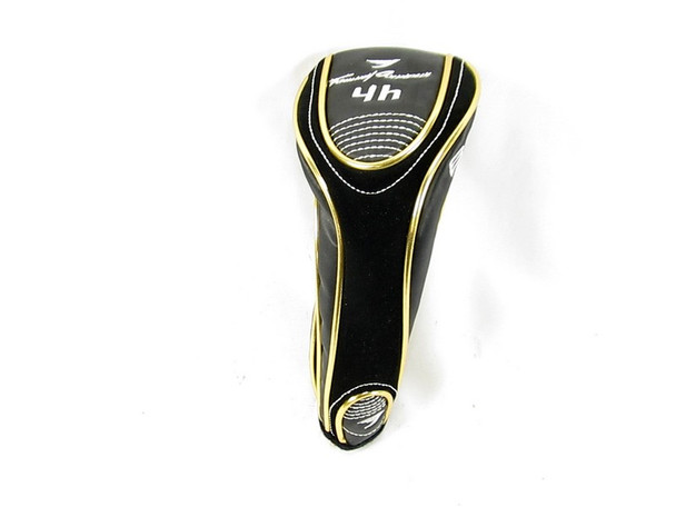 NEW Tommy Armour 845 Hybrid #4 Headcover 4H BLACK with GOLD TRIM