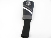 Generic BLACK/GREY Fairway 3 wood Headcover