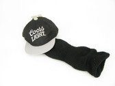 Coors Light Golf Driver Headcover Sock with Hat 460cc Black/Silver