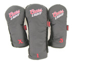 Set of 3 Coors Light Golf Headcovers Driver, 3 wood, X wood