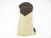 Monaco Vintage LEATHER Driver Headcover BROWN and CREAM by Stitch