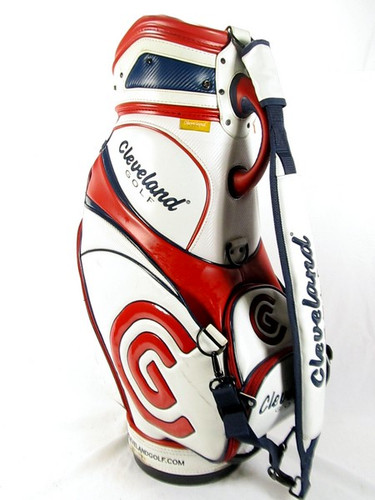 Cleveland Staff Golf Bag/ Red-White-Blue - Clubs n Covers Golf