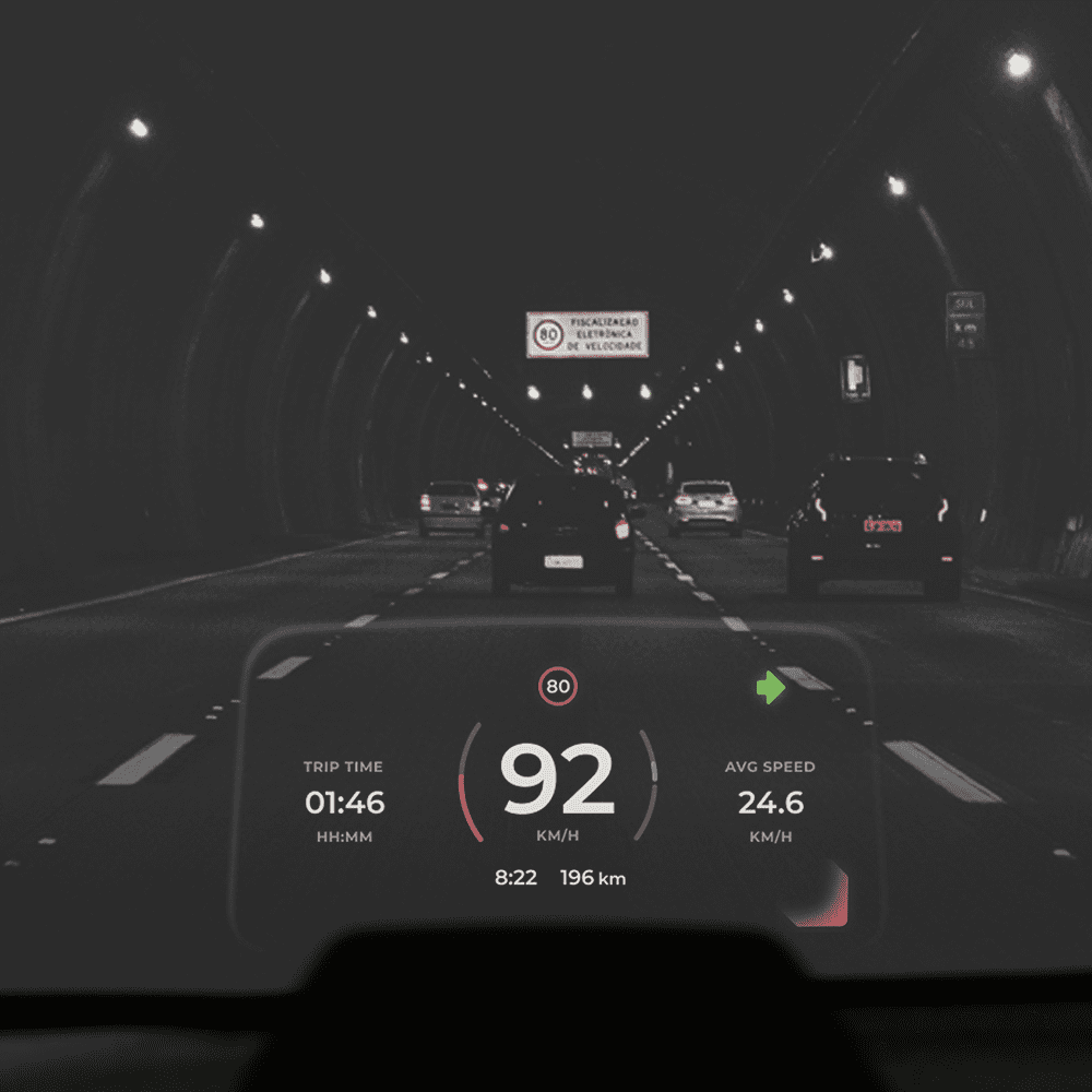 Car Hud Head-up Display For Tesla Model 3 Model Y Dashboard