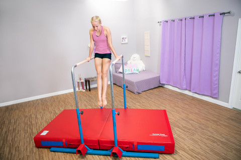 Tumble Trak Tumbl Trak Floor Training Gymnastics Bar, 4ft, Red