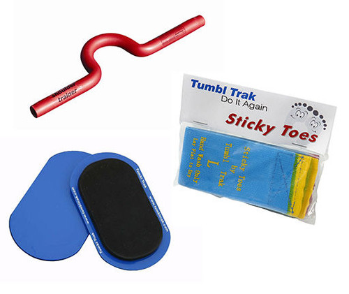 The Skill Builder Package includes a pair of Sticky Toes, a pair of Conditioning Sliders and an Open Shoulder Trainer.