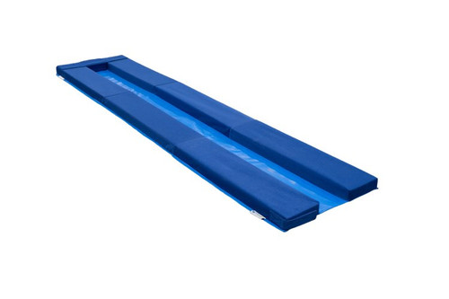 Durable vinyl keeps the mat secure to the Laser Balance Beam