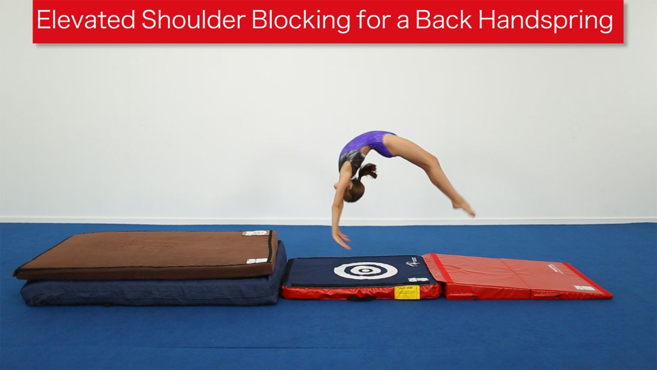 Play Video - Elevated Shoulder Blocking for Back Handspring