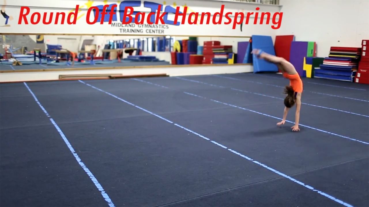 Play Video - Round-Off Back Handspring with Sticky Toes