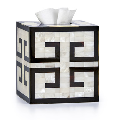 Greek Key Tissue Cover