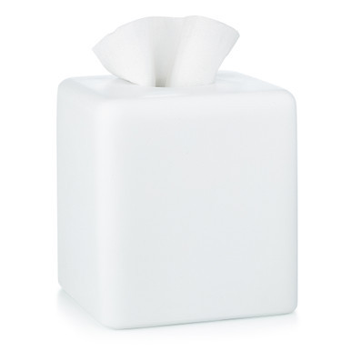 Dome White Matte Tissue Cover