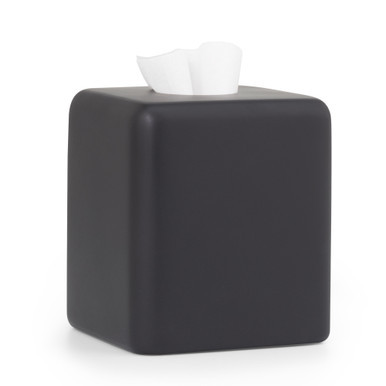 Dome Black Matte Tissue Cover