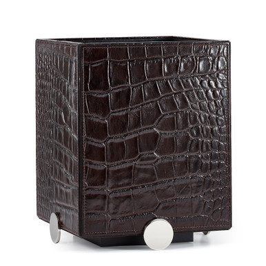 Discus Brown Waste Basket