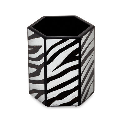 Zebra Brush Holder