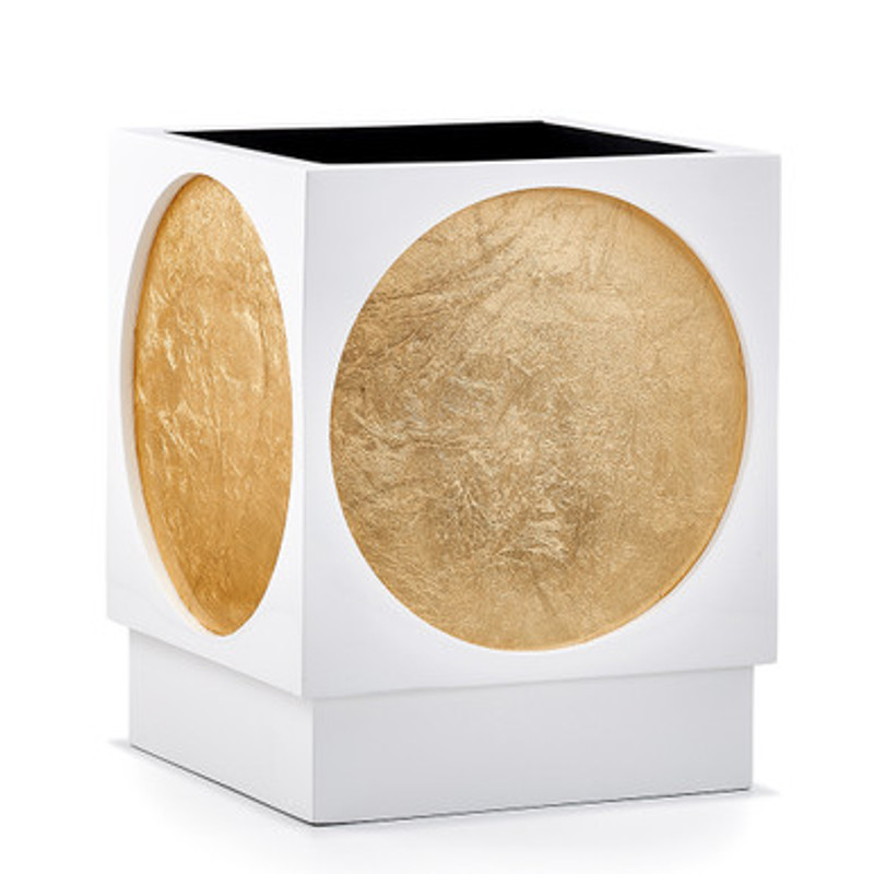 Moongate Gold Waste Basket