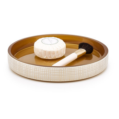 Woven Gold Tray