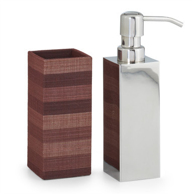 Striate Mahogany Pump Dispenser