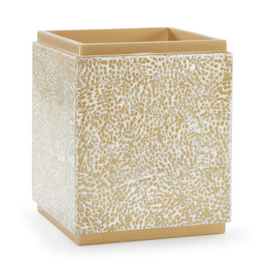 Ovate Gold Waste Basket