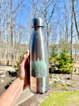 "May The Forest Be With You" Stainless Steel Water Bottle