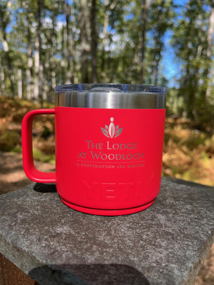 Yeti Rambler 14oz. Mug w. Magslider Lid & TLAW Logo - Rescue Red