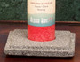 Lava Stone Chakra Pillar Candle Holder