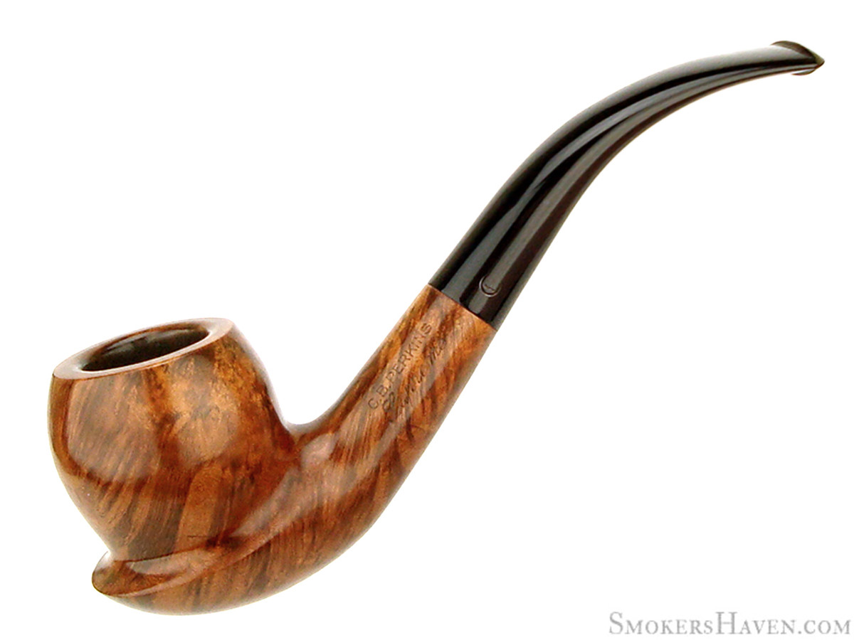 cb perkins tobacco C.B. Perkins Estate Pipe Supreme 1/2 Bent Cup and Ball