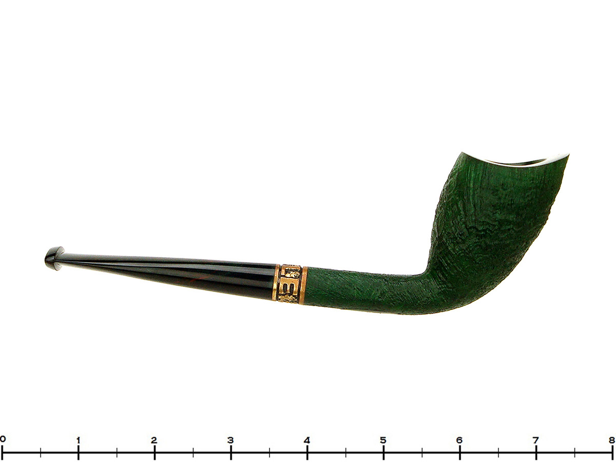 Trevor Talbert Estate Pipe 2014 Yule Sandblast Green Cutty w