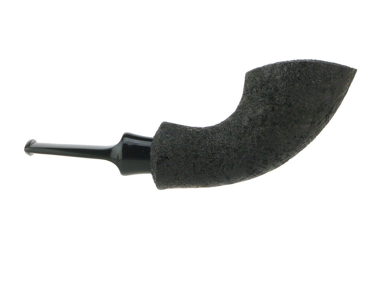 American Estate Pipe BriarWorks Neptune Black Blast Horn . . Unsmoked