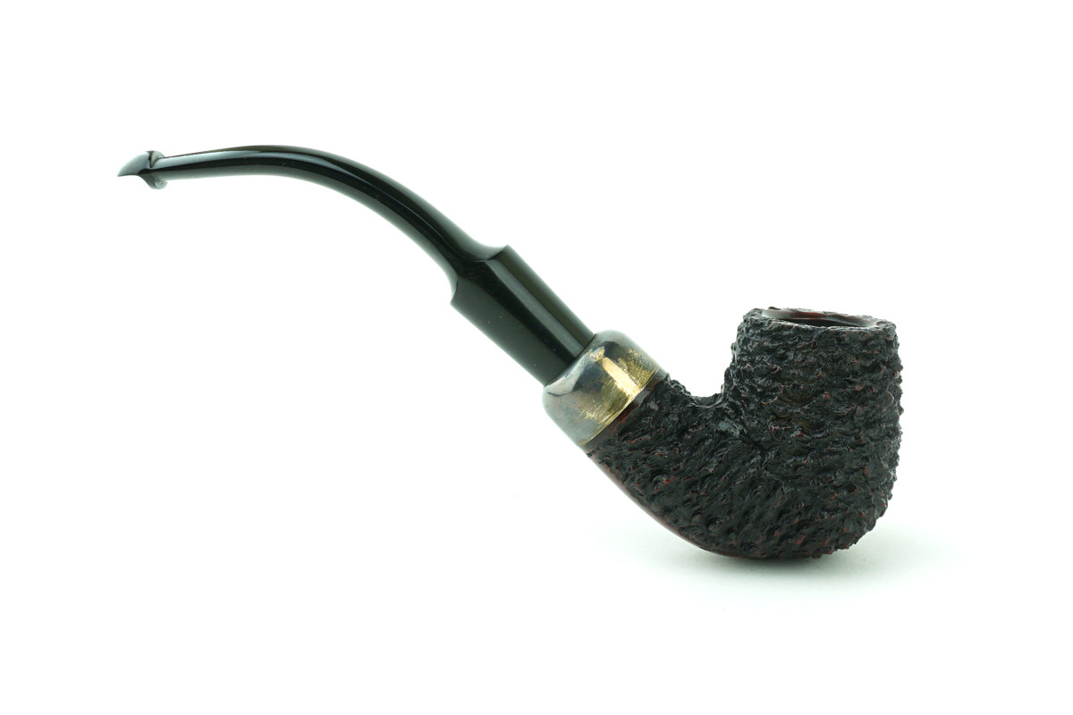 connemara black tobacco Irish Estate Pipe Peterson System Connemara (307) Bent Carved Billiard  Unsmoked