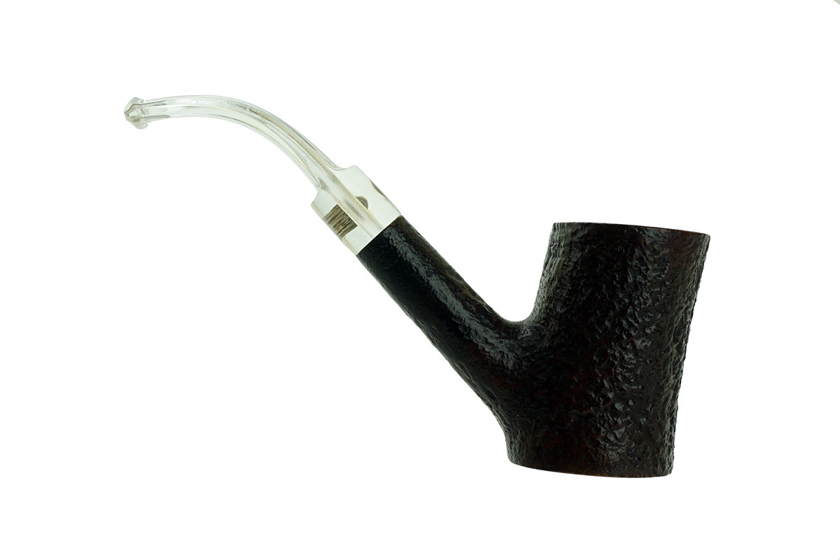 English Estate Pipe GBD Conquest Prehistoric Bent Poker 9609