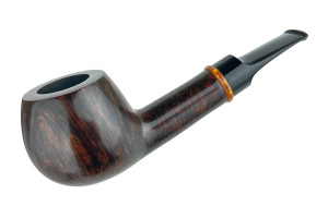 Balefire Stage  Pipe  Vintage Smooth Bent Apple w/ Amberoid