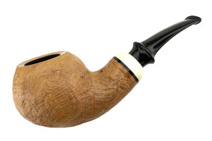 Qi Studio Pipe Tan Blast Bent Apple N14842
